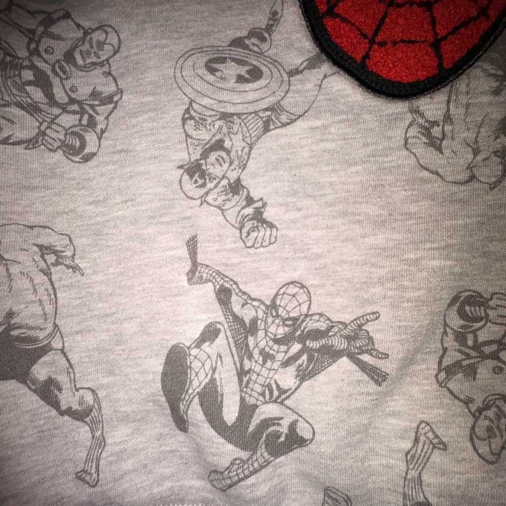 Marvel Spider-Man Gray Kids Crewneck Sweatshirt - Picture 2 of 5